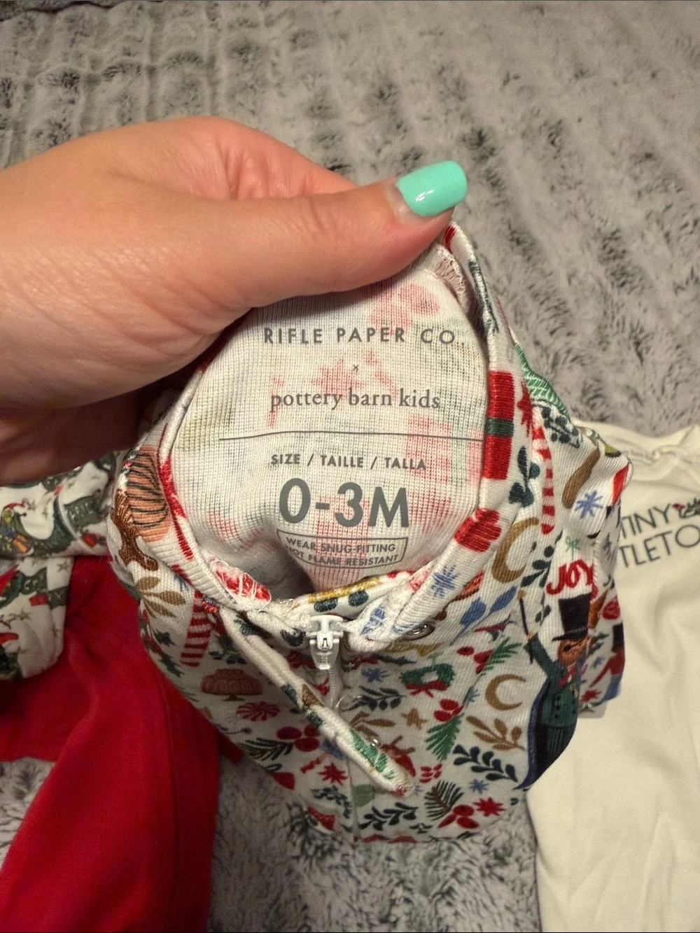 Pottery Barn Kids Christmas Zip Sleepers Bundle Set of 4 0-3M - Grinch!